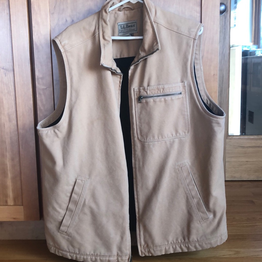 NWOT Mens LL.Bean canvas vest